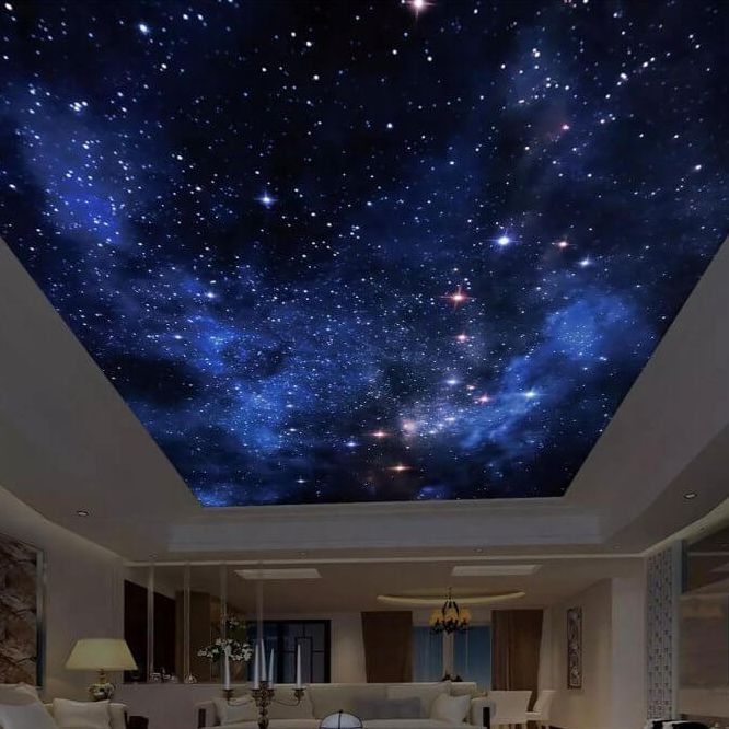 Звёздный натяжной потолок: магия ночного неба у вас дома